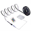AA Battery LED Strip Light 5V 5050 Waterproof RGB Flexible Decoration TV Background Stripe Backlight Accent Light IR Remote