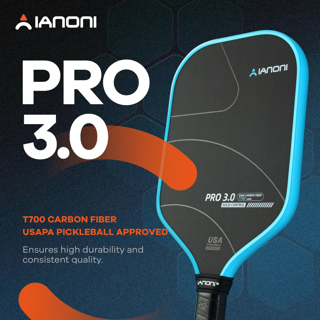 Caston Sports PRO 3.0 Pickleball Paddle T700 Carbon Fiber 16mm Customizable Training Approved Adults USAPA Compliant OEM/ODM